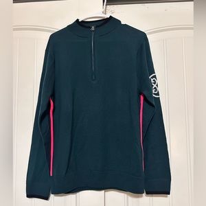 G/Fore | Men's Performance Golf Wool Quarter Zip Pullover Sweater